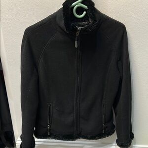 GreenTea Black Fleece Jacket